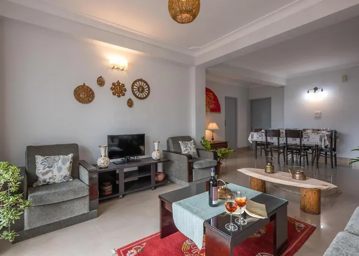 Stayvista's Mystic Nest: Mountain View Apartment with Modern Amenities