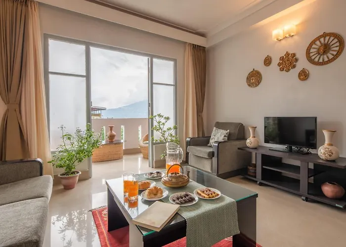 Stayvista's Mystic Nest: Mountain View Apartment with Modern Amenities