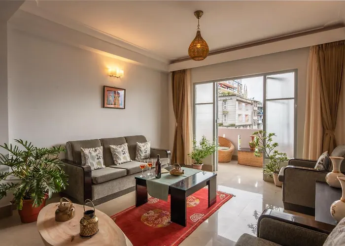 Stayvista's Mystic Nest: Mountain View Apartment with Modern Amenities
